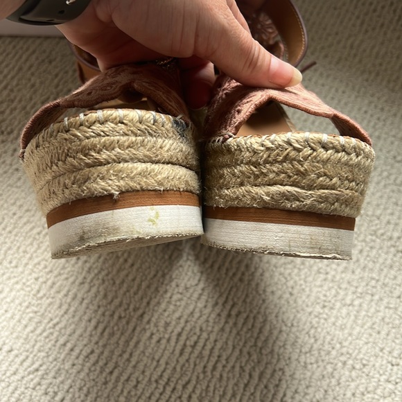 See by Chloé Glyn Ankle Strap Espadrille Platform Wedge Sandal - Picture 5 of 8